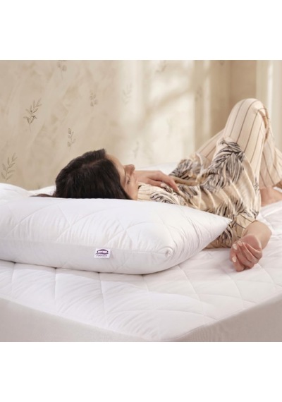 Formeya Pamukkale Alez Kapitone Fitted Yatak Koruyucu%100 Pamuk A Beyaz