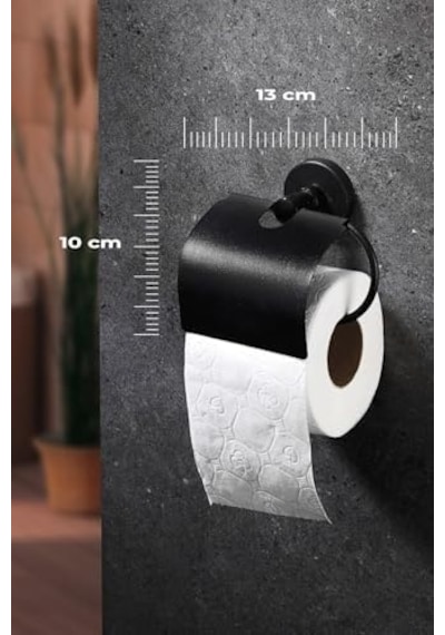 Yapışkanlı Siyah Geniş Kapaklı Tuvalet Kağıtlığı Wc Kağıtlık Tuvalet Kağıdı Askısı 000 Açık Krem