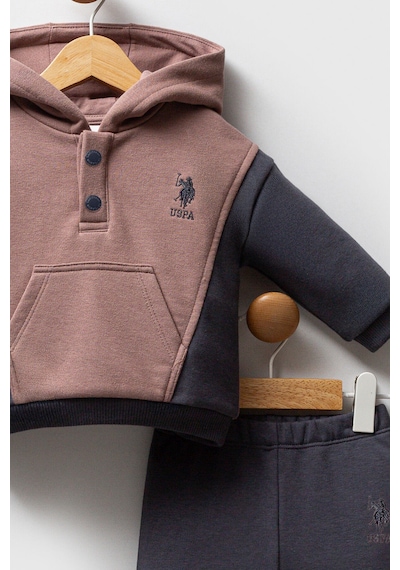 U.S. Polo Assn. Erkek Bebek Kahverengi Takım Usb2559-c-v1 Kahverengi
