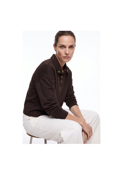 Fabrika Kahverengi Kadın Loose Fit Sweatshirt F6wl-swt0032 Kahve
