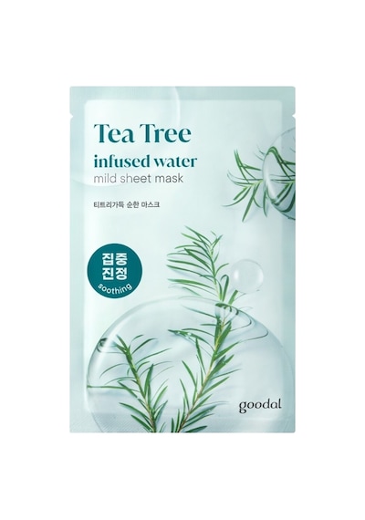Çay Ağacı Özü İçeren Sebum Karşıtı Yaprak Maske Goodal Tea Tree Infused Water Mild Sheet Mask