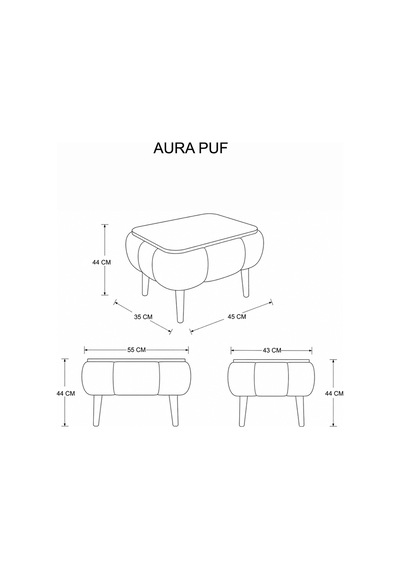 Aura Wellsoft Kumaş Kaplamalı Sehpa Salon Orta Sehpa Berjer Sehpa 42x52 Cm Antrasit Gri Aura Wellsoft Kumaş Kaplamalı Sehpa Salon Orta Sehpa Berjer Sehpa 42x52 Cm Antrasit Gri