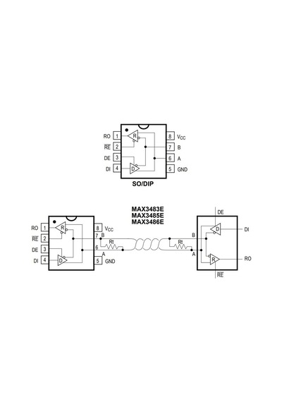 Max3485Eesa+ Soıc-8 Rs Seri Protokol Entegresi