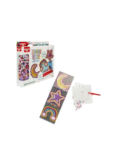 Hobi Boncuk Aktivite Set Gökkuşağı-yıldız-ay 000 Açık Krem