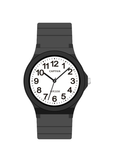 Captiva 30 Mt Suya Dayanıklı Analog Silikon Kordonlu Çoçuk Kol Saati Cp.yn.25.19 Beyaz