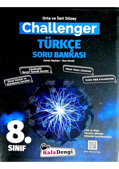 Kafa Dengi 8.Sınıf LGS Challenger Türkçe Soru Bankası - yeni