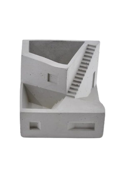 Bubigo Beton Masaüstü Kalemlik Btnms-2018228 Btg-35 Beyaz - Çok Renkli