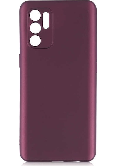 Noktaks - Oppo Uyumlu Oppo Reno 6 4g - Kılıf Mat Renkli Esnek Premier Silikon Kapak - Gold