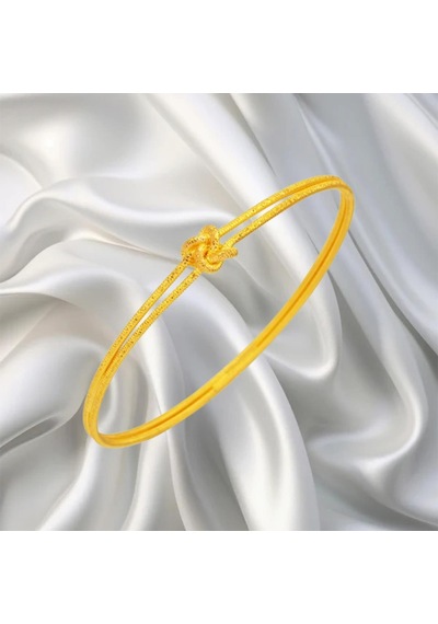 Leva Gold 22 Ayar Düğüm Modelli Aşk Ajdası Bilezik 15 Gr