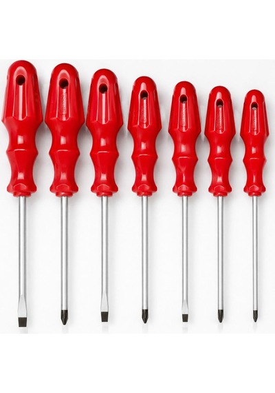 7 Parça Tornavida Set Çok Renkli
