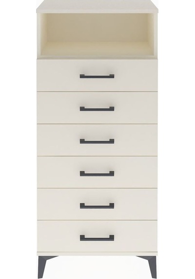 Arges Dolap Tek Raflı 6 Çekmeceli 60x30x134 Aytaşı-aytaşı Aytaşı