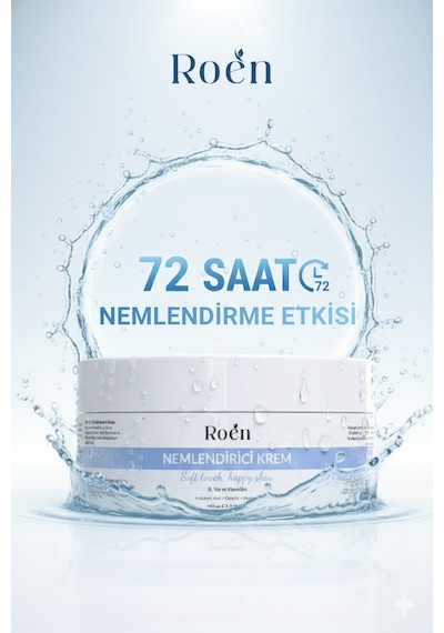 Yoğun Nemlendirici Krem, Hyaluronik Asit, Panthenol, 72 Saat Etkili Nemlendirici Kremi 100 Ml
