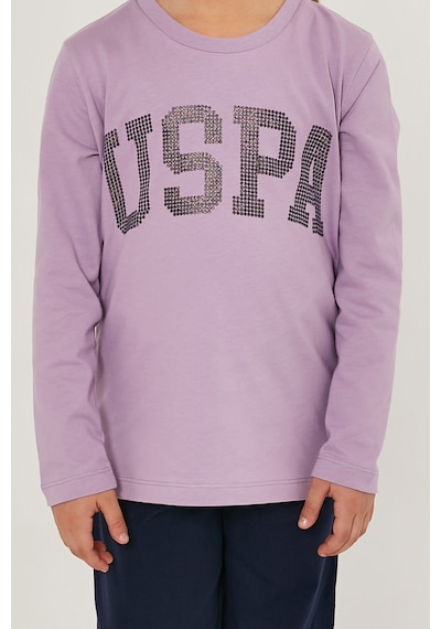 U.S. Polo Assn. U.s. Polo Assn Scaly Lila Kız Çocuk Uzun Kol Pijama Takım Lila