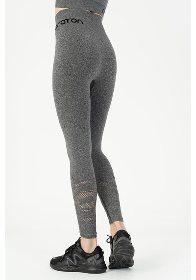 Maraton Active Slimfit Kadın Koşu Siyah Tayt 812097 SiYAH