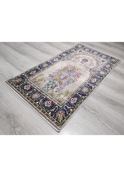 Bambu Halı Seccade Sec12 Bej Namazlık 70X110 Cm