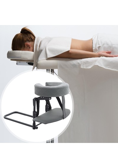 Anatomik Yüz Yastığı, Rahat Açı İçin Ayarlanabilir Taban, El Desteği Ve Ergonomik Yastık İle Ev İçin Whtkoph Masaj Seti, Dayanıklı, Açık Gri