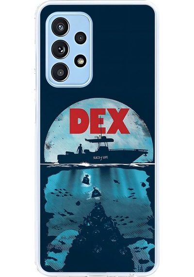 Samsung Galaxy A52 Uyumlu Şeffaf Kılıf Dexter Tasarımlı