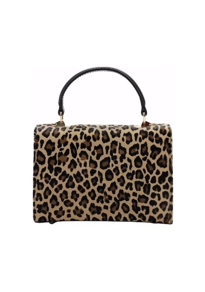 Poletto Hakiki Deri Tay Leopar-kahve Çanta El Tutmalı Cnt 757 V4 Tay-1597 Leopar