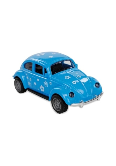 Alpmodel Sürtmeli Desenli Kaplumbağa Araba Vosvos Araba 12 Cm 3'lü Set Mavi Kırmızı Sarı