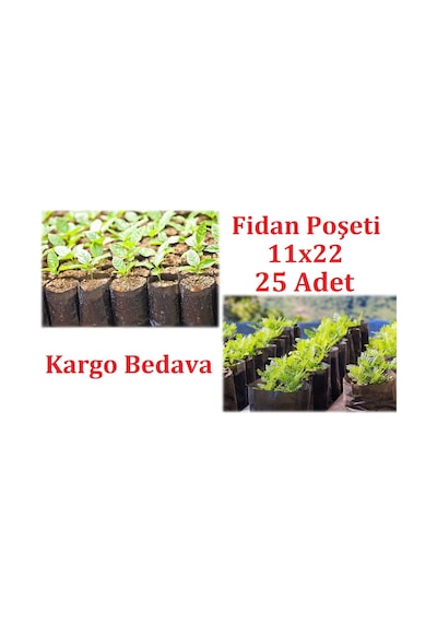 Fide Fidan Poşeti, 25 Adet, 11X22 Fidan Poşeti, Fidan Torbası