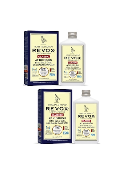 Revox At Kuyruğu Bitki Özlü Özel Saç Bakım Şampuanı 2 x 400 ML