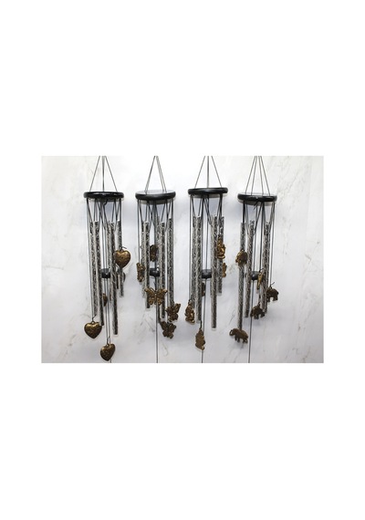 2 Adet Metal Rüzgar Çanı 41 Cm Alk3521 Modeli, Wind Chime, Balkon Bahçe Dekorasyonu