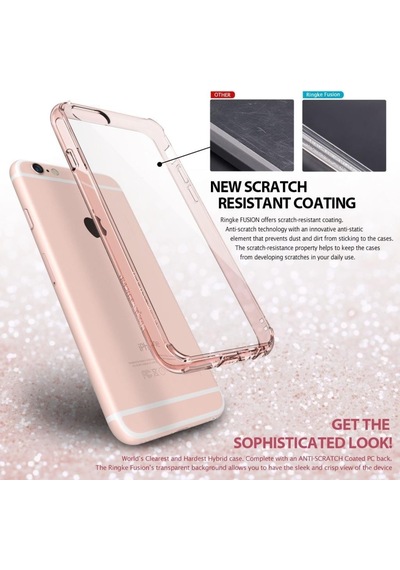 Ringke Fusion Apple Uyumlu iPhone 6s Plus/ 6 Plus İle Kılıf Crystal View Tpu Bumper Extra Darbe Emici