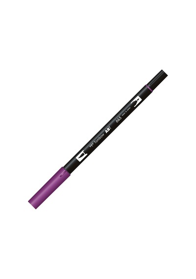 Tombow Dual Brush Pen Fırça Uçlu Mor Keçeli Kalem T-665