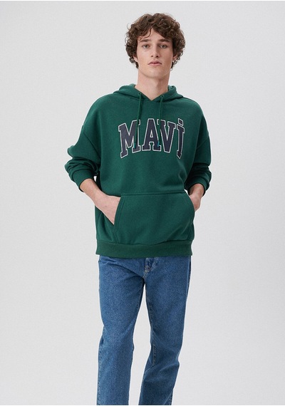 Mavi - Mavi Logo Baskılı Kapüşonlu Yeşil Sweatshirt 067149-71874 Yeşil Mavi - Mavi Logo Baskılı Kapüşonlu Yeşil Sweatshirt 067149-71874 Yeşil