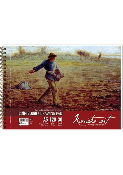 Karatis Çizim Blok Spiralli Art 120 Gr A5 30 Yp 482008-99