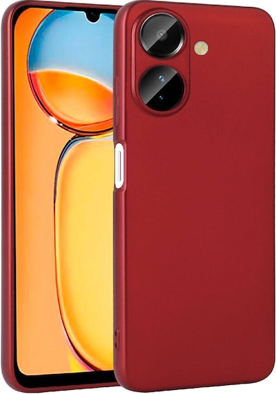 Xiaomi Poco C65 Kılıf Zore Premier Silikon Kapak Kırmızı