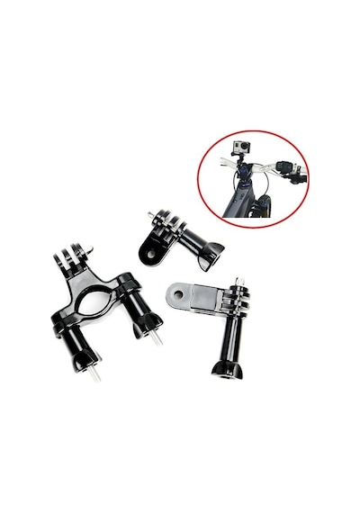 Sjcam Sj6 Sj7 Aksiyon Kamera Uyumlu 3 Yollu Bisiklet Gidon Aparat