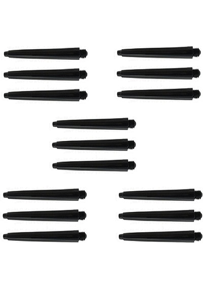 5 SET (15 Adet) 35mm DARTSAN NYLON DART ŞAFT-SHAFT. Siyah