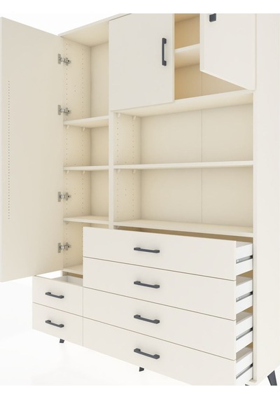 Arges Dolap 8 Raflı 6 Çekmeceli 3 Kapaklı 132x30x195 Aytaşı-a... Aytaşı Arges Dolap 8 Raflı 6 Çekmeceli 3 Kapaklı 132x30x195 Aytaşı-a... Aytaşı