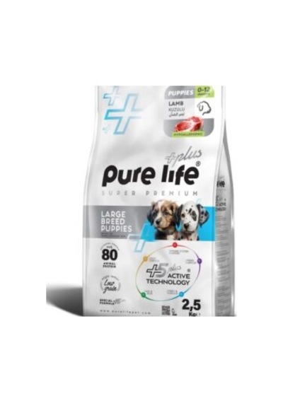 Pure Life Plus Büyük Irk Kuzu Etli Yavru Köpek Maması 2500 G