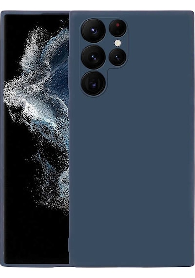 Kilifone - Samsung Uyumlu Galaxy S22 Ultra - Kılıf İçi Kadife Koruyucu Mara Lansman Kapak - Lacivert