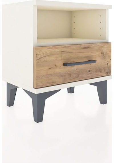 Arges Komodin Tek Raflı Tek Çekmeceli 44x30x48 Aytaşı-çam Aytaşı