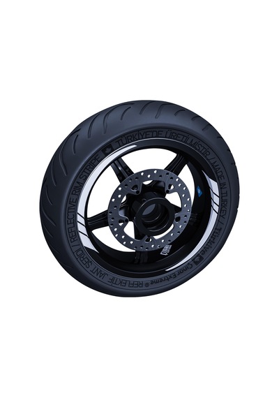 Reflektif Beyaz (Gri) Moto GP İç Jant Şeridi Sticker Çınar Extreme