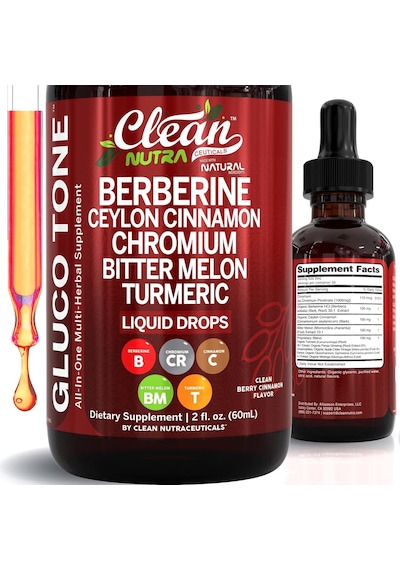 Clean Nutraceuticals Berberine With Ceylon Cinnamon Supplement Liquid Drops 60 Ml, Bitter Melon Extract Usa Menşeii Dmmedicineden Aromasız Clean Nutraceuticals Berberine With Ceylon Cinnamon Supplement Liquid Drops 60 Ml, Bitter Melon Extract Usa Menşeii Dmmedicineden Aromasız