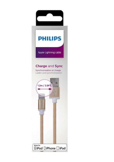Philips Uyumlu DLC2508G/97 Lightning 1.2 M Hızlı Data Şarj Kablosu