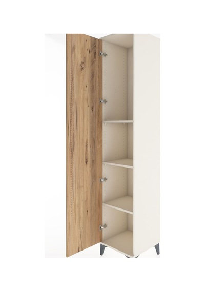 Hyperion Dolap 3 Raflı Tek Kapaklı 44x44x221 Aytaşı-çam Aytaşı