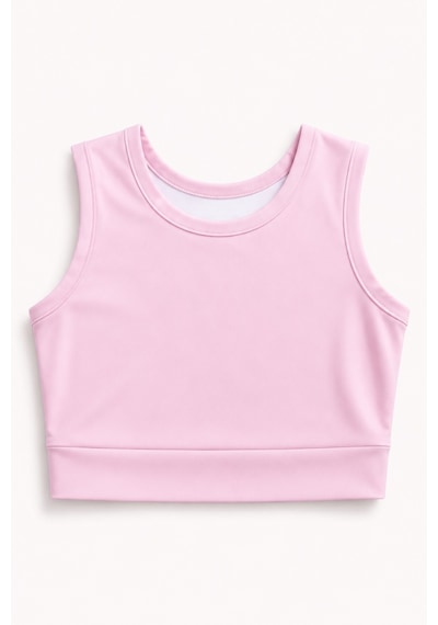Esila Kids Kız Çocuk Mayo Takım Şort Etekli Alt Ve Üst Pembe