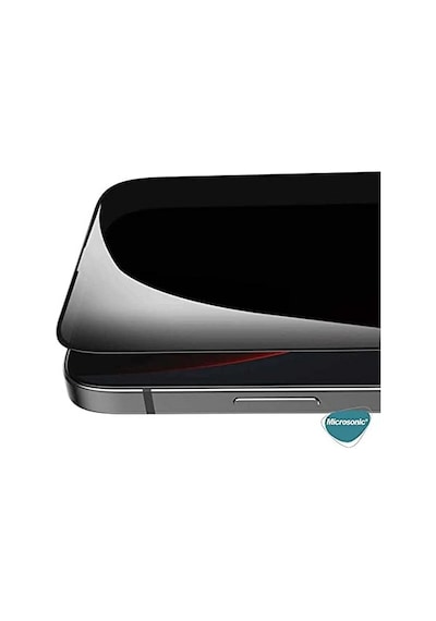 Apple İphone 13 Privacy 5d Gizlilik Filtreli Cam Ekran Koruyucu Siyah