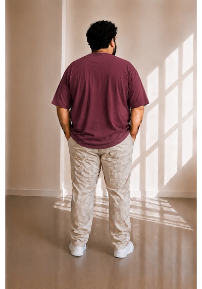 Sngl Tekstil Erkek Büyük Beden Oversize Kısa Kollu T-shirt 3xl 4xl 5xl 6xl 7xl 8xl Vişne Çürüğü