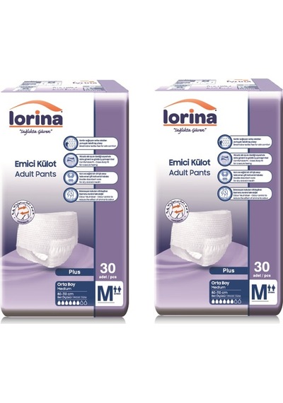 Lorina Emici Külot Orta Boy M 60 Adet