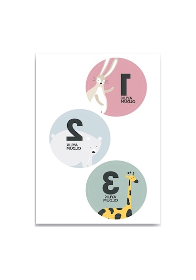 Bebek Sticker Seti - Eğlenceli Ve Yaratıcı Tasarımlar Abanoz