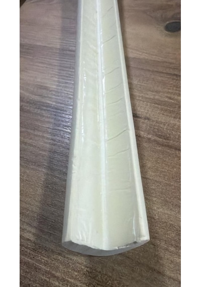 2 Metre 1 Adet Fildişi-krem Yumuşak Kauçuk Koruma Bebek Odası Mobilya Kenar Köşe Koruma Darbe Emici