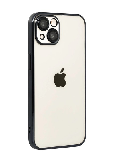 Apple iPhone Uyumlu 15 Lensli Silikon - Siyah