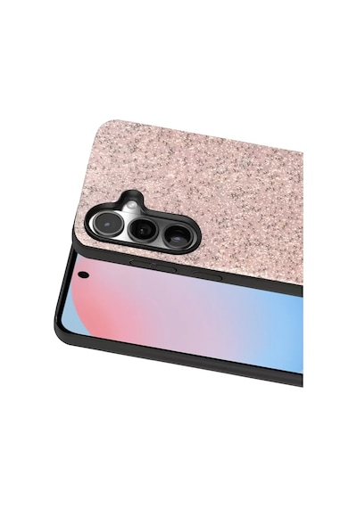 Onegif Samsung Galaxy S24 Fe Uyumlu Bright Simli Kapak - Pembe