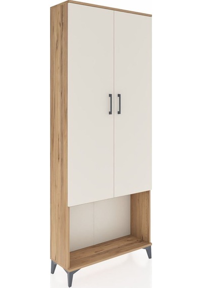 Arges Dolap 2 Raflı 2 Kapaklı Tek Askılı 88x30x221 Çam-aytaşı Atlas Çam